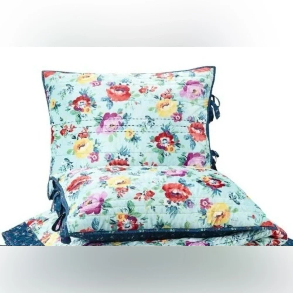 2-Pioneer Woman ~ SWEET ROMANCE BLOSSOMS ~ King Size ~ Pillow Sham Set ~ 20 × 36